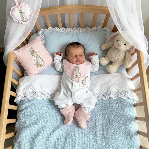 Zwillinge Reborn Babypuppen Silikon Ganzkörper Vinyl 50,8 cm Realistische Babypuppen Mädchen Anatomisch Korrekte Zwillinge Puppen Lebensechte Neugeborene Babys Puppe Spielzeug für Kinder – Bild 4