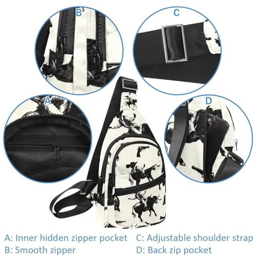 Bolso cruzado occidental de cactus para tus viajes y aventuras con total comodidad 4