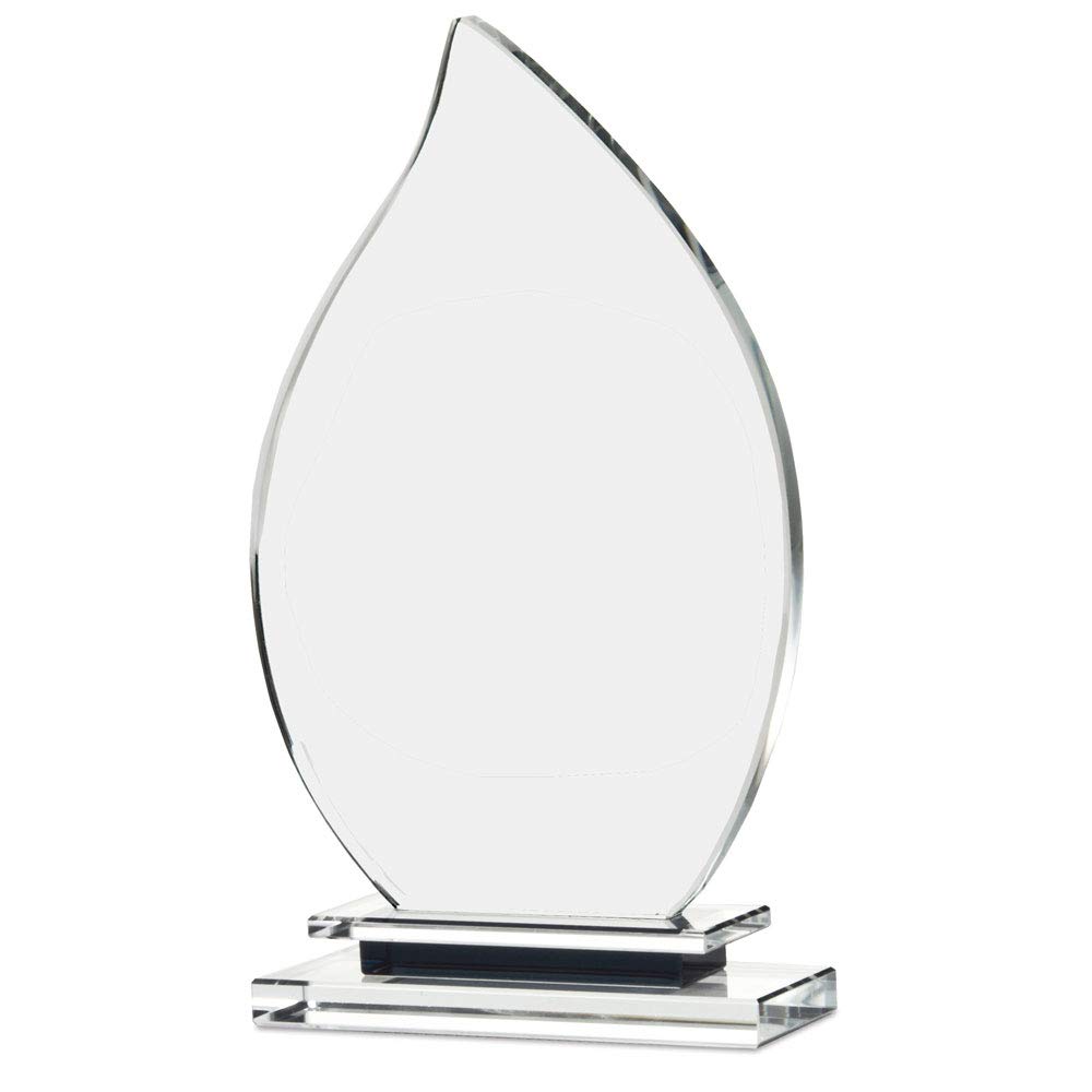 Trofeo de Cristal Gota Personalizable con Estuche Incluido 24,5x14cm.