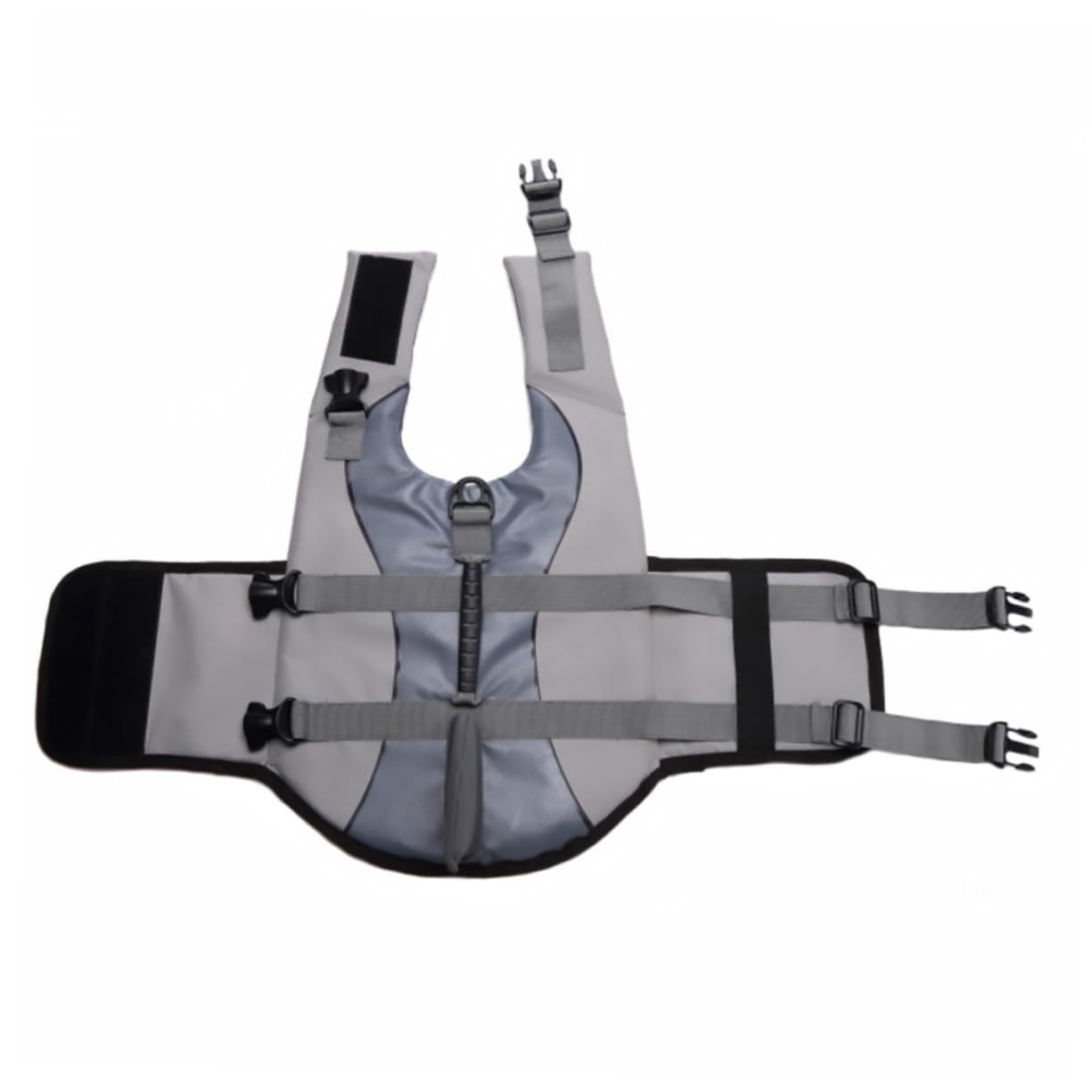 Levemolo Dog Reflective Pet Swim Vest for Puppies Dogs Adjustable Reusable Bright Striped Design Summer Swimming Gear