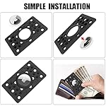 Apple AirTag Wallet & Card Holder 2-Pack - Ultra Thin, Multi-Purpose for Purse, Luggage, Handbag, Backpack (Black) - Image 3