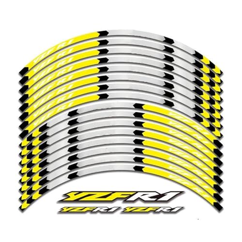 Radaufkleber Motorrad-Radaufkleber Felgen- Und Reifenaufkleber Wasserfestes Streifenband Für Y&amaha Für YZF R1(Style 1)