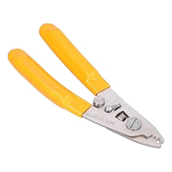 Ubersweet Stripping Pliers, Soft Practical Stainless Steel Stripper T2203 for Removing Optical Fiber