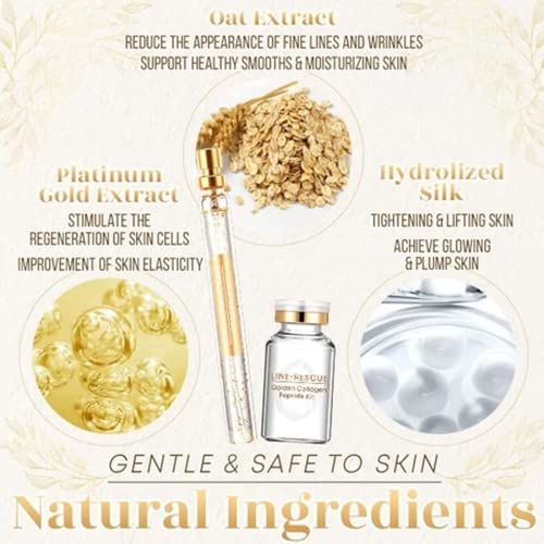 Collagen Threads For Face Lift, Anti Aging Collagen Facial Serum Lifting, Skin Brightening, Reduces Fine Lines & Wrinkles, Korean Facial Kits For Women (100 Pcs Collagen Threads) #TOP6