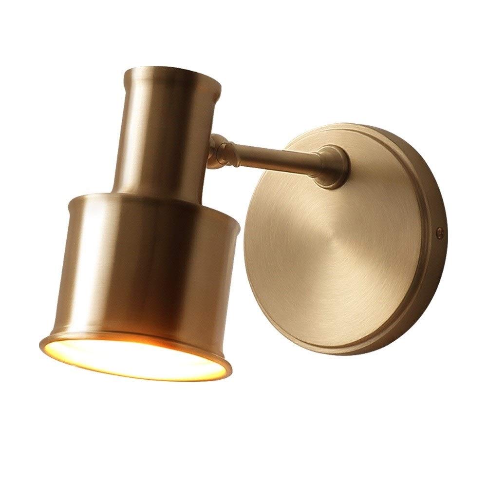 HPTHLY Wall Mounted Light Brass Wall Lamp Sconce Adjustable Luminaire E27 Edison Fixtures Lighting 1 Light For Kids Room Living Room Kitchen Dining Room Bed