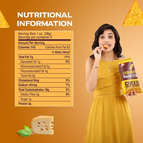 Image of Cornitos cheese & herbs nachos chips 55g