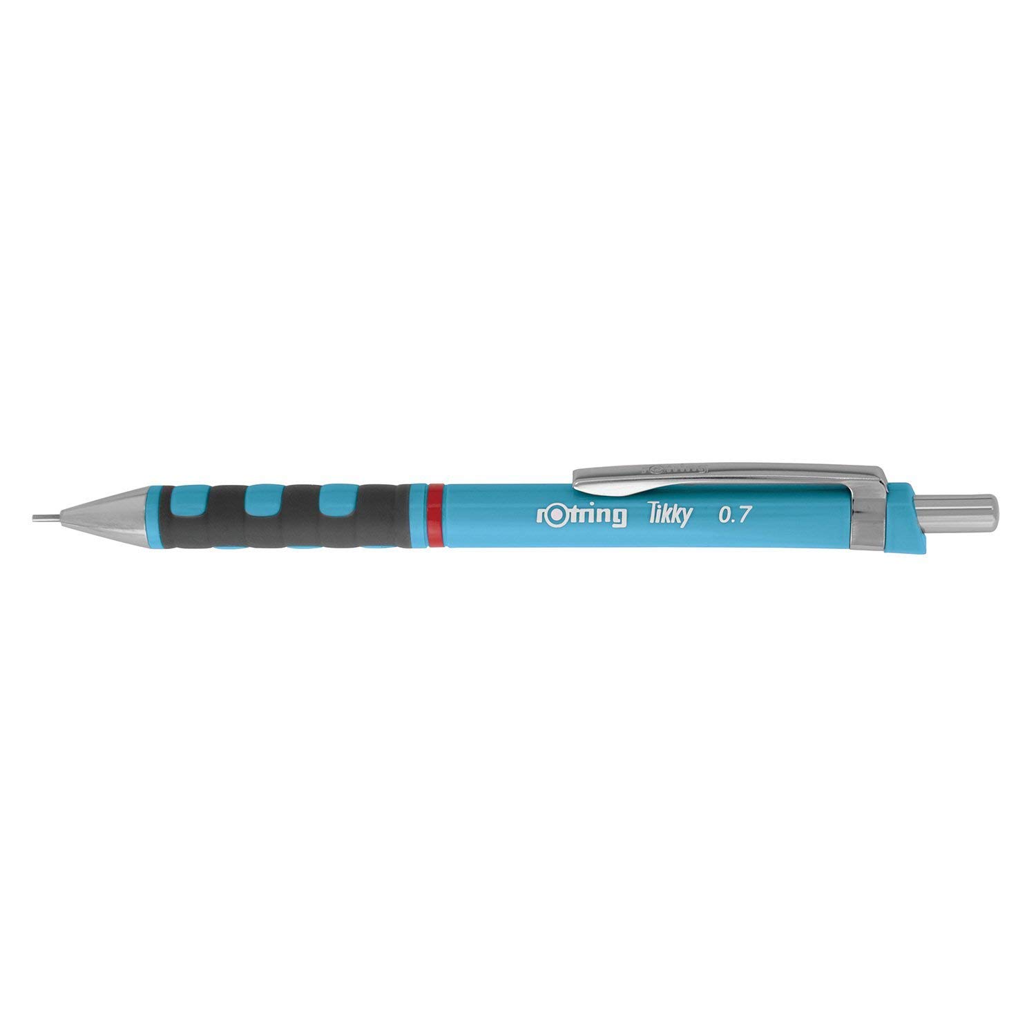 rOtring Tikky - Portaminas HB de 0,70 mm, azul claro, caja de 12