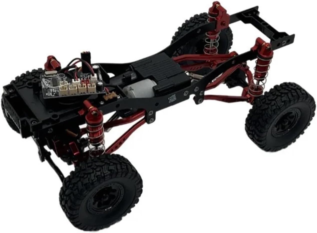 Used For WPL C64 C74-1 JA11 RC Car Parts Metal Upgraded Rod Suspension Frame Servo Rod Seat Shock Absorber replacement (parts)(Black)