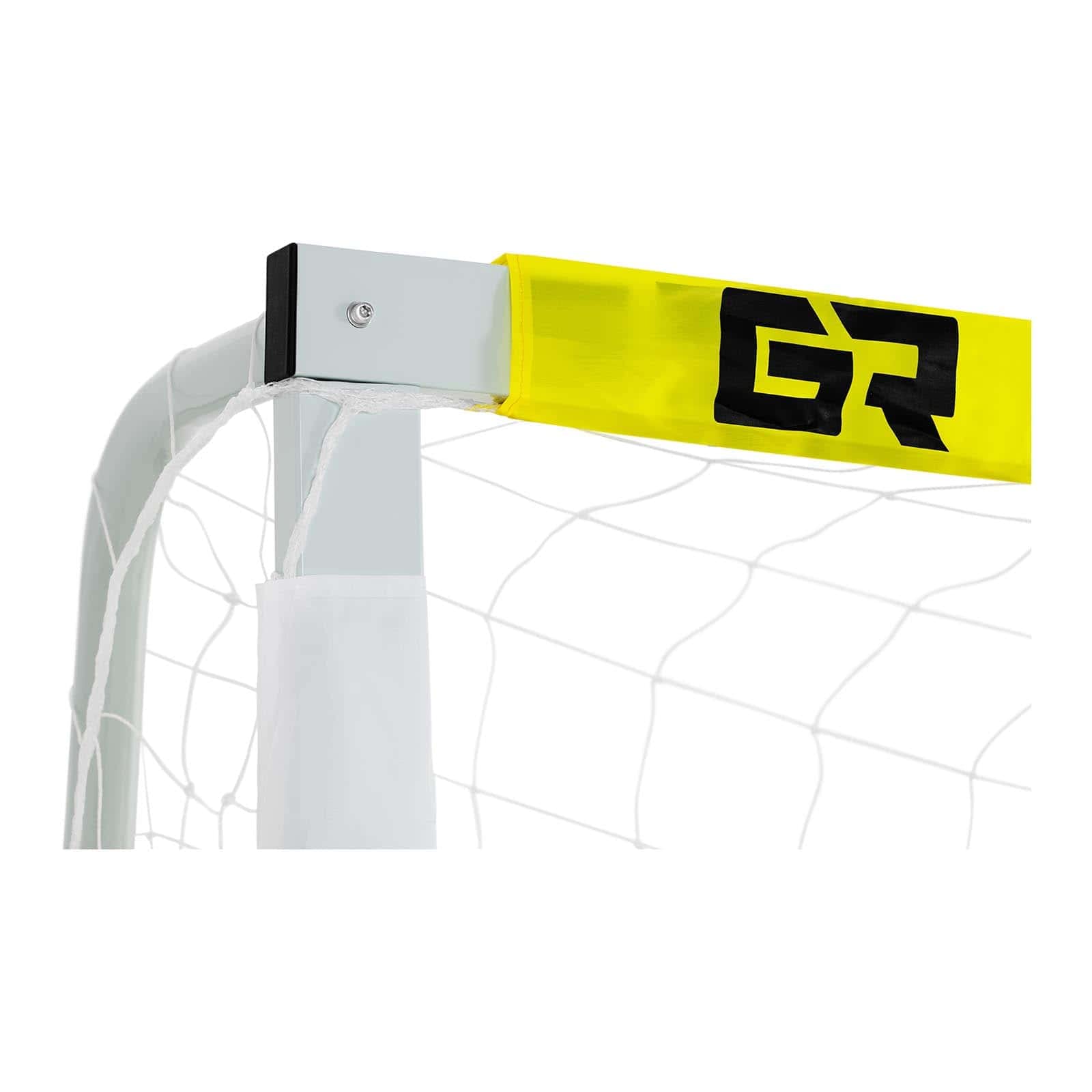 Gymrex But De Football 3x2 M – Cadre Acier, Filet Nylon 10x10 Cm, Résistant Intempéries, Sardines Incluses, Pour Jardin Et Club