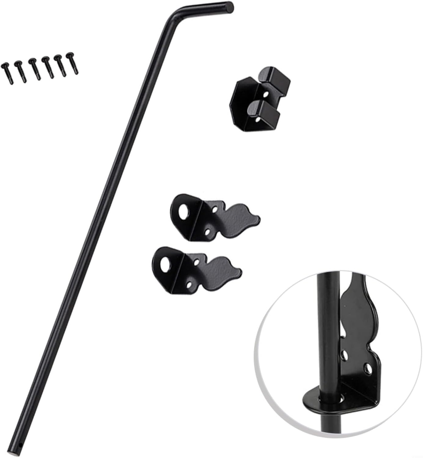 Steel Gate Floor Latch for Wood, PVC, Vinyl, Metal, Fences, Door Fittings, Gate Lock, Floor Slider, Sectional Door