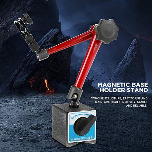 Supporto di Base Magnetica con Calibro del Quadrante: 360 80 KGN Universale Supporto Comparatore con Interruttore ON/OFF, per la Misura Tecnica del Meccanismo di Correzione
