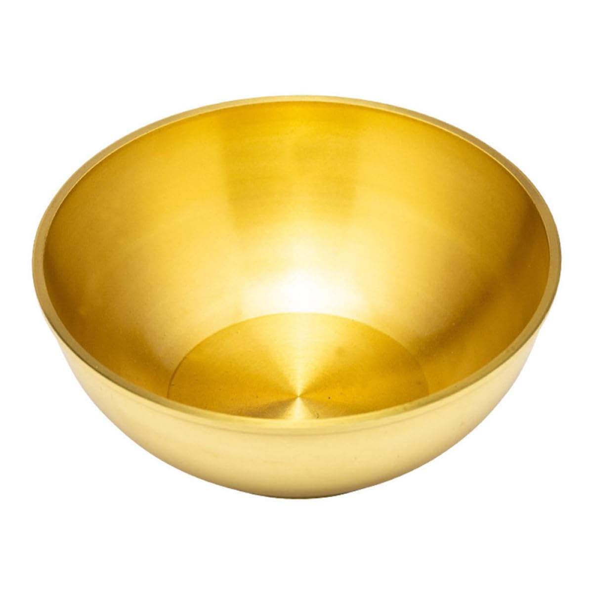 Cuenco de latón dorado fácil de limpiar con interior liso para tus ofrendas