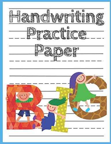 Handwriting practice pape:: notebook for kids to learn to write with dashed lines , 120 pages , 8.5 × 11 inches