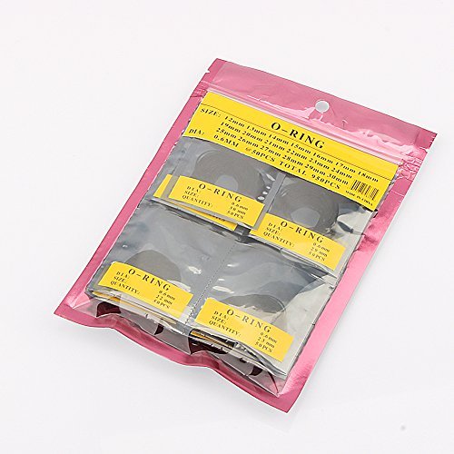 Yosoo 950pcs OWatch Back Gasket RubberWashers Set Watch Gaskets kit Replacement O-Rings for Watch Backs Size 12-30 mm, 0.6 mm