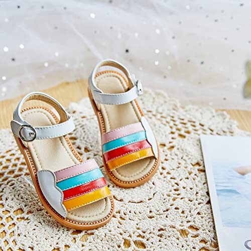 Image of Kiderence Toddler Flower Girl Sandals Open Toe Dress Shoes Wedding Party