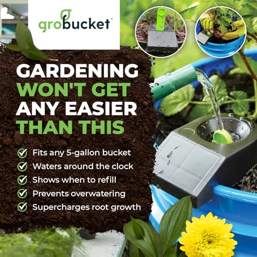 Image of Garden Kit (3PK) Self Watering Sub-Irrigated Planter Insert. Turn Any Bucket into a Self Watering Container Garden. Create an Indoor Or Outdoor, Space Saving and Portable Garden in Minutes.