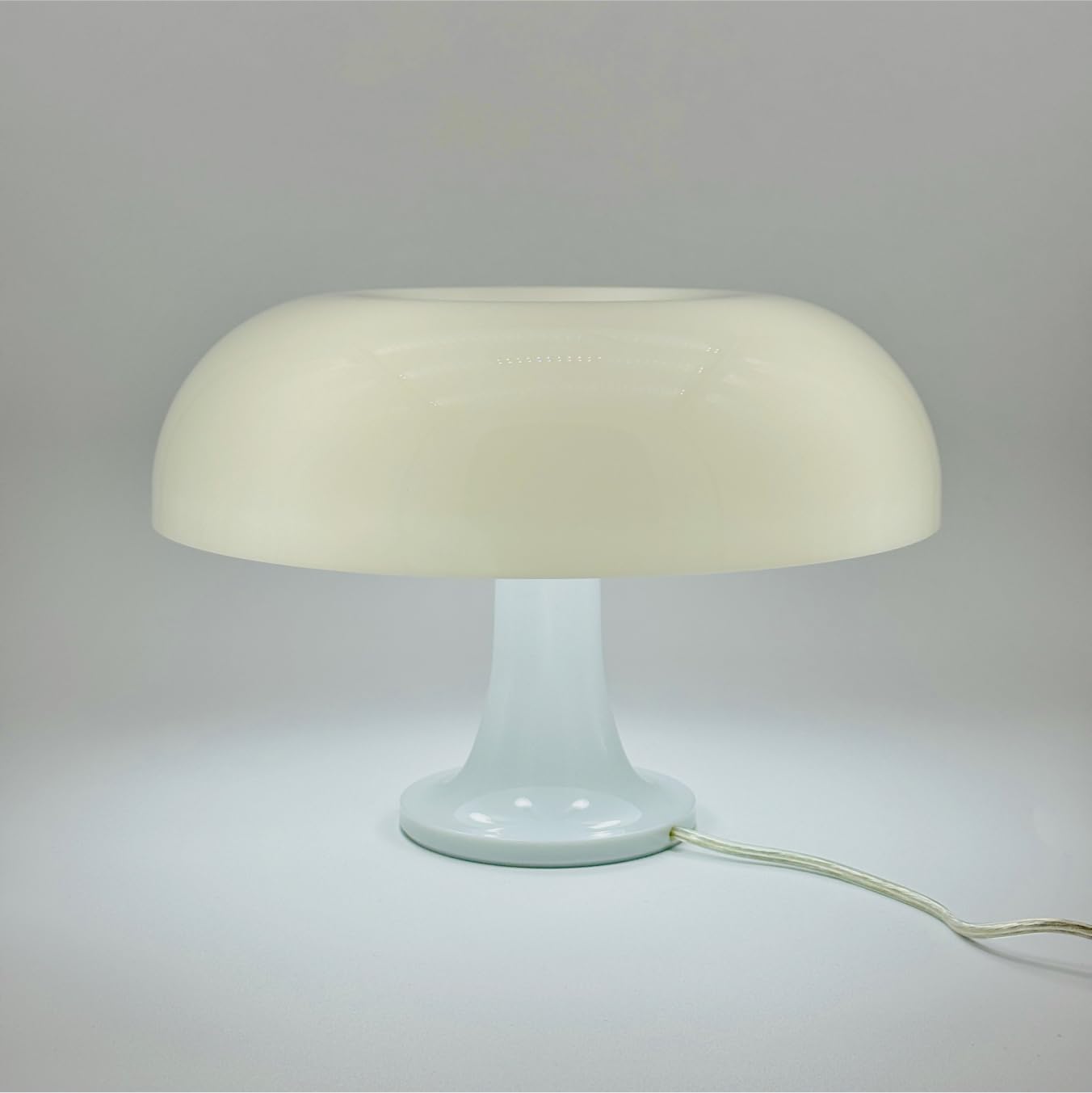Retro Mushroom Lamp for Room Aesthetic Modern Lighting for Bedroom | Cool Retro Living Room Decor (White)