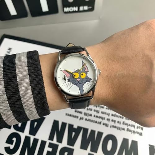 Image of Cat & Mouse Fun Watch, Cute Rat-Mouse Duo Wristwatch, Minimal, Playful & Perfect for Daily Wear