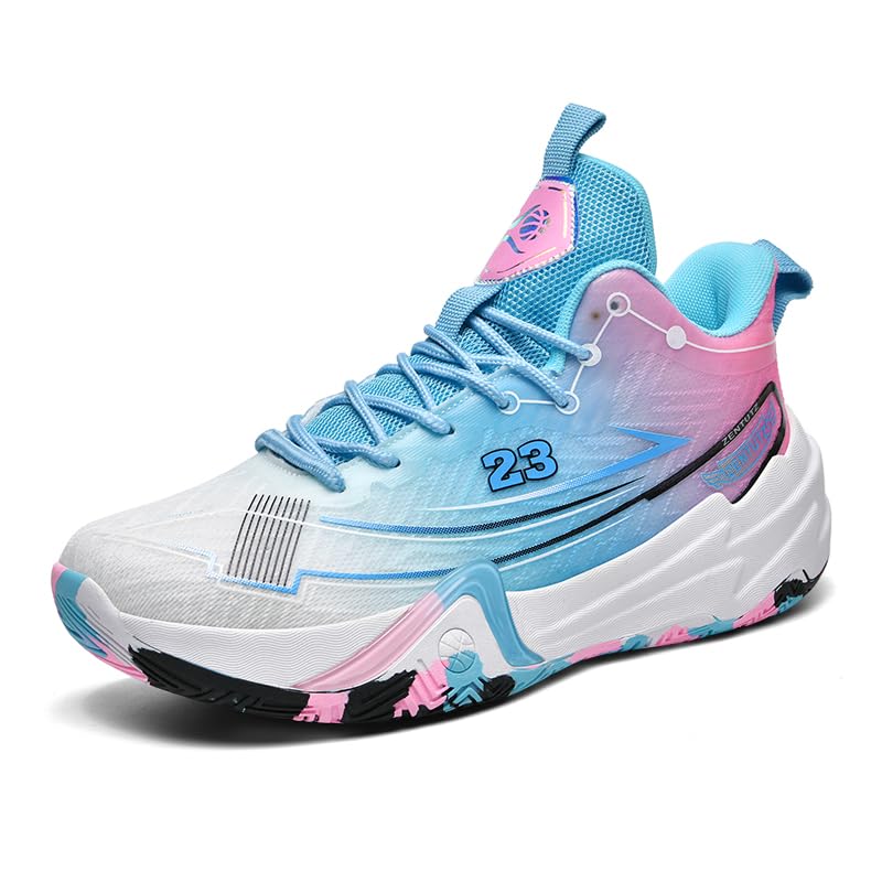 Womens Mens Basketball Shoes Fashion Neutral Sneakers Anti Slip Breathable Comfortable High Top Sports Running Walking Tennis Shoes