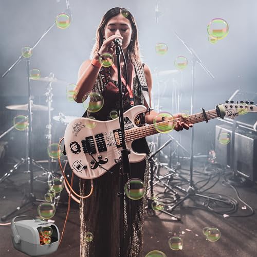 Retoo Seifenblasenmaschine Automatischer Blasenmacher mit Flüssigkeit, Tragbare, Seifenblasen, Blasenmaschine, Blasengebläse, Elektrisches Blasenspielzeug für Kinder, Hochzeit, Geburtstag, Festival