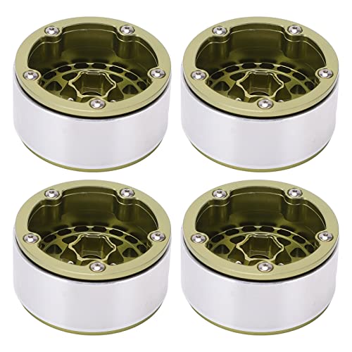 Moyeux de roue de voiture RC jantes alu 1.9 vert clair pour crawler 1/10