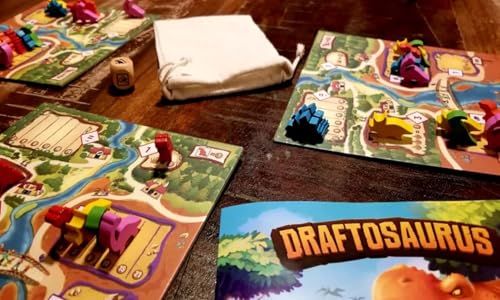 Ankama Draftosaurus juego de mesa estrategia 2-5 jugadores miniatura 6