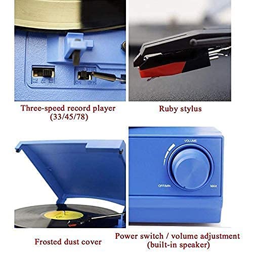 TAISK Tourne-Disque entraîné par Courroie avec Haut-Parleur stéréo intégré, Tourne-Disque de Style Vintage, Haut-Parleur… - Les Beatles, Paul McCartney, John Lennon, RIngo Starr, George Harrison TAISK Tourne-Disque entraîné par Courroie avec Haut-Parleur stéréo intégré, Tourne-Disque de Style Vintage, Haut-Parleur… – Image 5
