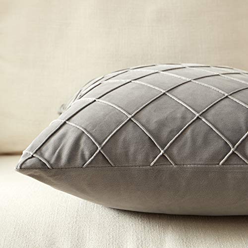 Beben Pack Of 2 Velvet Throw Pillows Sofa Decorative Throw Pillow Covers 18X18 Soft Solid Cushion Case For Bedroom Car Outdoors #TOP3