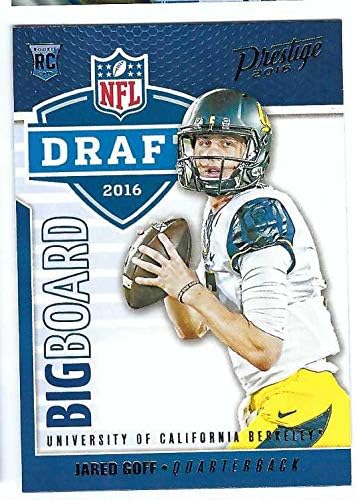 JARED GOFF 2016 Panini Prestige Draft Big Board #1 Rookie Card RC Los Angeles Rams California Golden Bears Football
