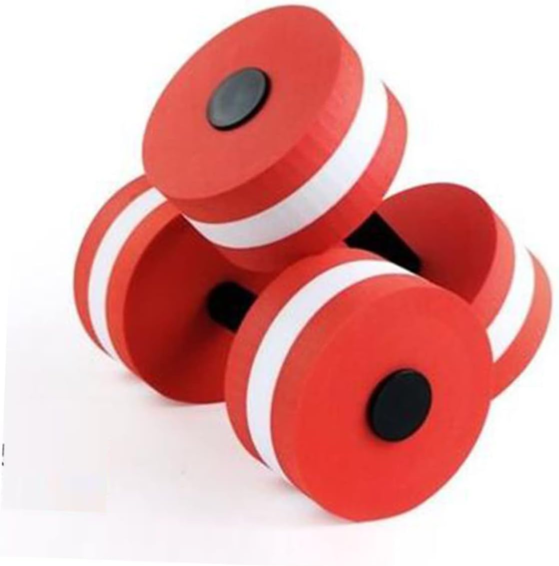 GANAZONO Eva Dumbbell for Swimming Yoga Floating Pool Weights for Men Women Durable Red Aquatic Exercise Equipment for Water Aerobics Fitness