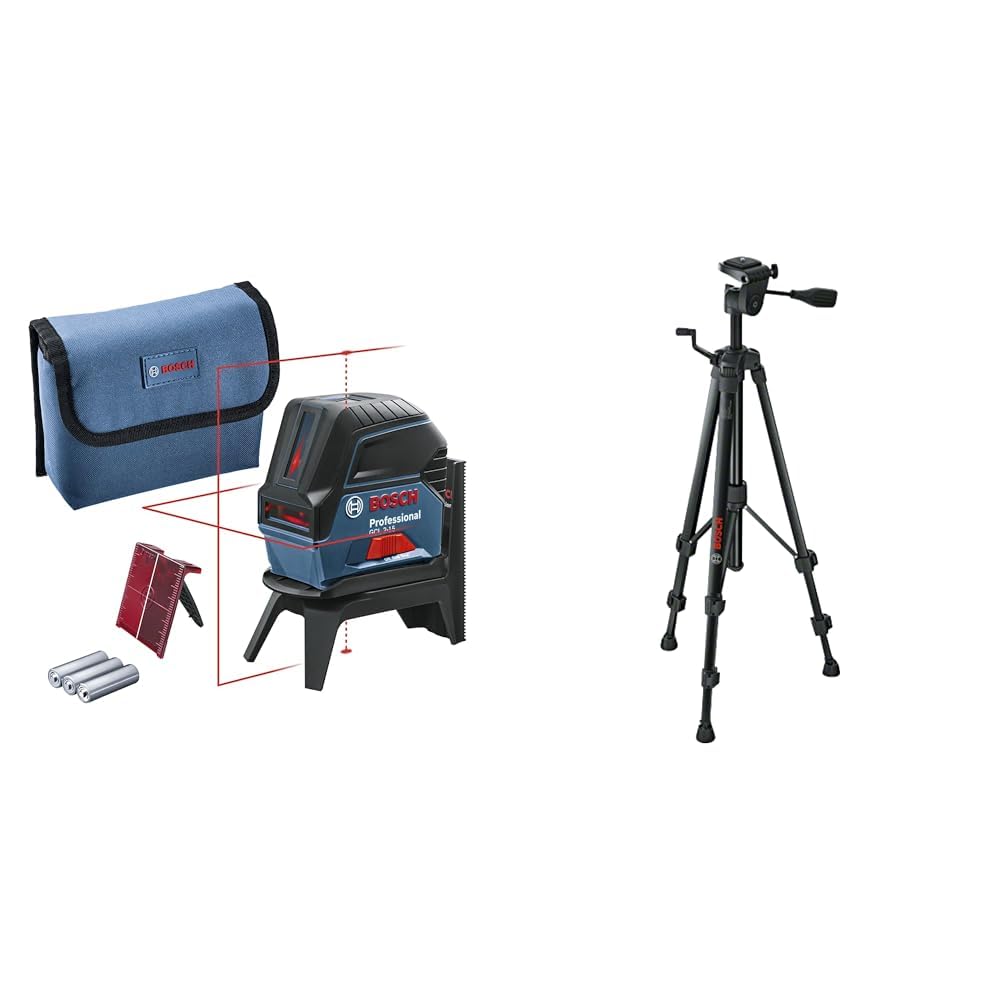 Niveau laser Bosch Professional avec trépied pour corriger les faux aplombs