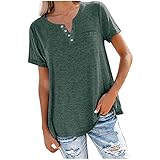 Womens Tops and Blouses 2023 Women Graphic Tshirt Loose Button Down Shirts for Women Women's White Tshirt Hot Pink Tops for Women Sexy Crop Tops T Shirt Ruler Red Tshirt for Women Plaid