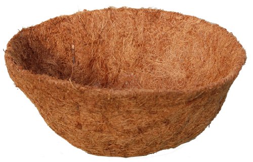 Topiary Art Works 18-inch Hand Formed Hanging Basket Coco Fiber Liner (C930L) with Water Retainer