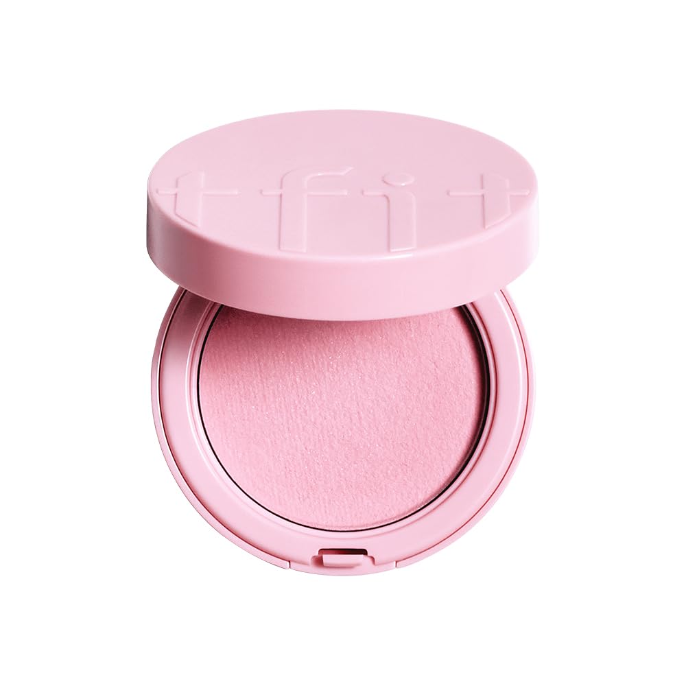 TFIT Fluffy Velvet Cushion Cheek, 0.1 oz (4 g), High Adhesion, Natural Finish, Easy, Point Makeup, Color Makeup, P01 Milky Pink (P01 Milky Pink, 0.1 oz (4 g))