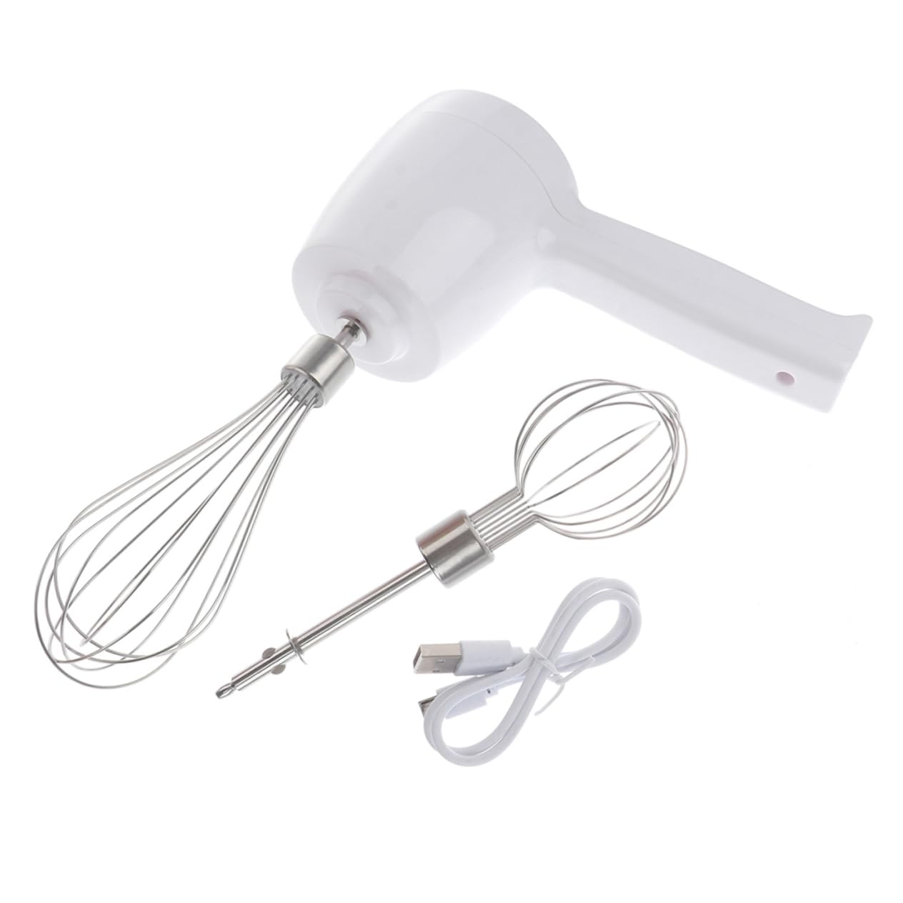 OFFSCH Egg Mixer 5 Speeds Cordless Hand Blender Rechargeable Detachable Stirring and Whipping Nets for Kitchen Use