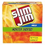 Slim Jim Shortboi Smoked Meat Sticks, Mild Flavor, 6g Protein Per Stick, Easter Basket Stuffer for Men, 0.97 oz. (36-Count)