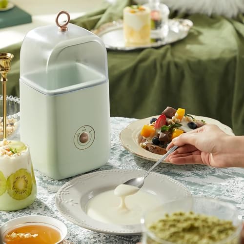Machine à crème glacée et yaourt portable avec boîte de fermentation intégrée