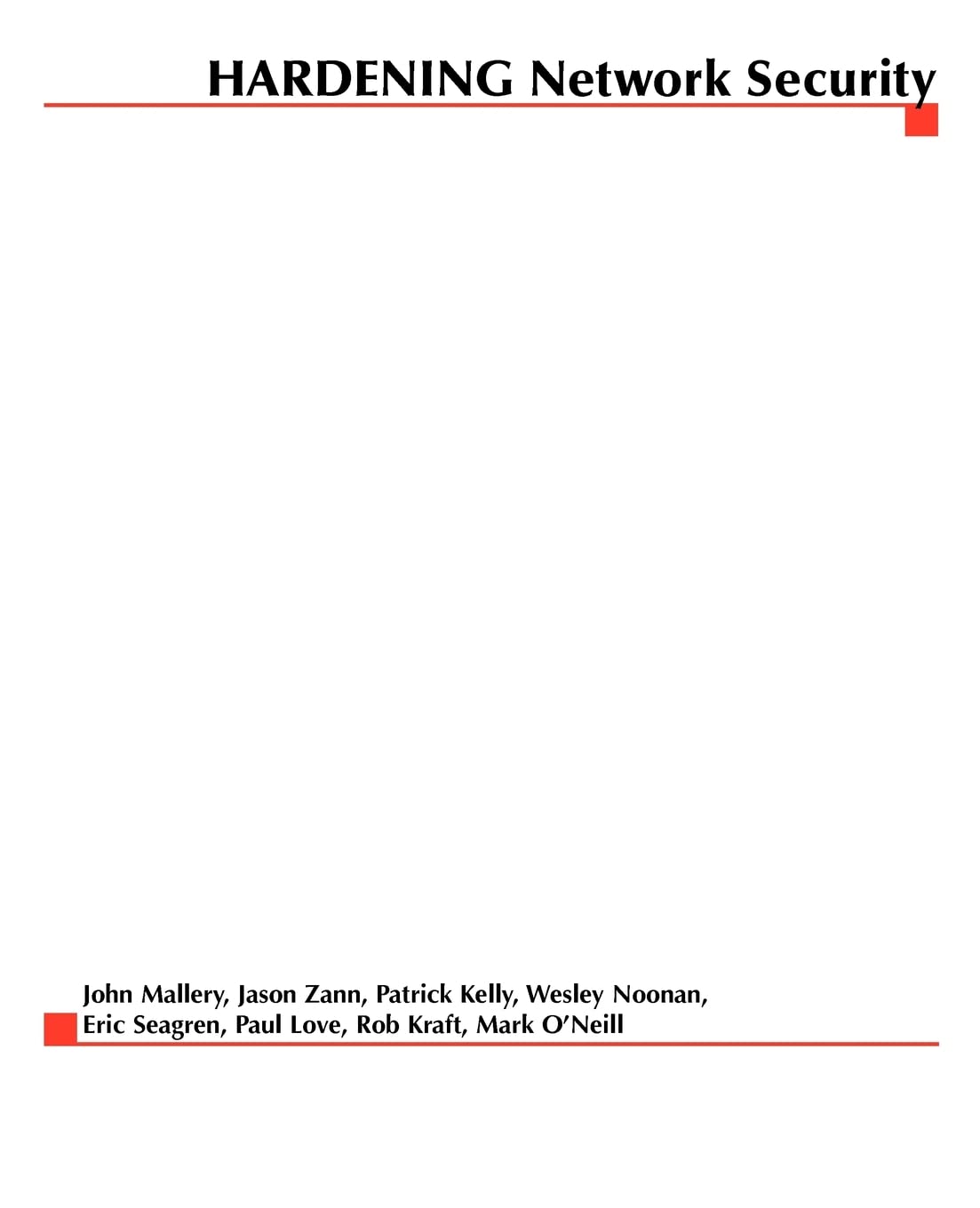 Buy Hardening: Network Security — BookShops.in