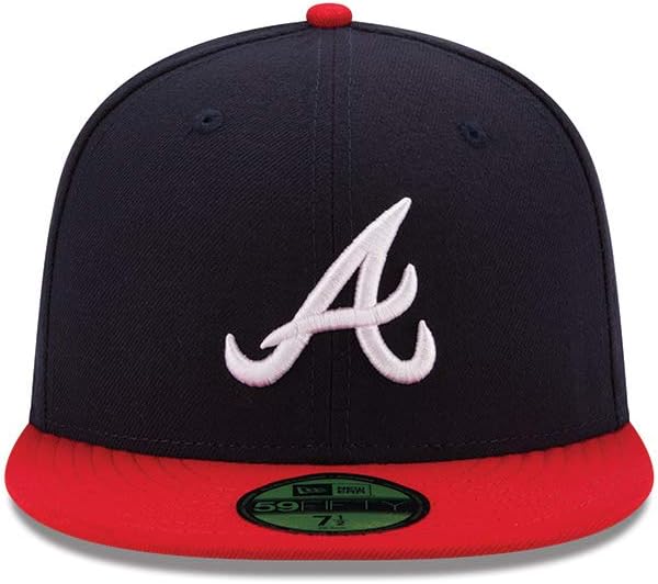 New Era Atlanta Braves MLB Authentic Collection 59Fifty Cap Navy/Red/White Size Fitted 7