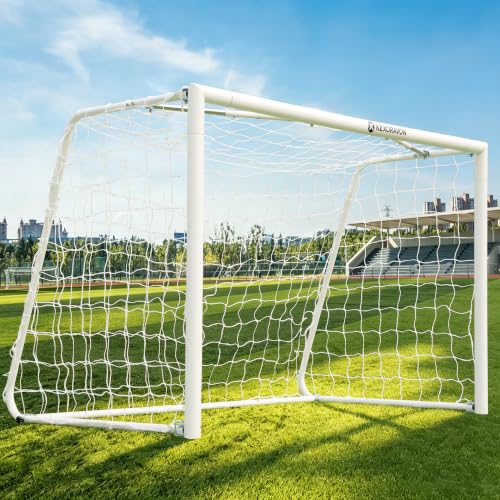KEXORAVON Portable Soccer Goal with Aluminum Alloy Frame Easy Assembly Soccer Goal with Net for Backyard Outdoor Training & Practice Multiple (6 * 4FT)