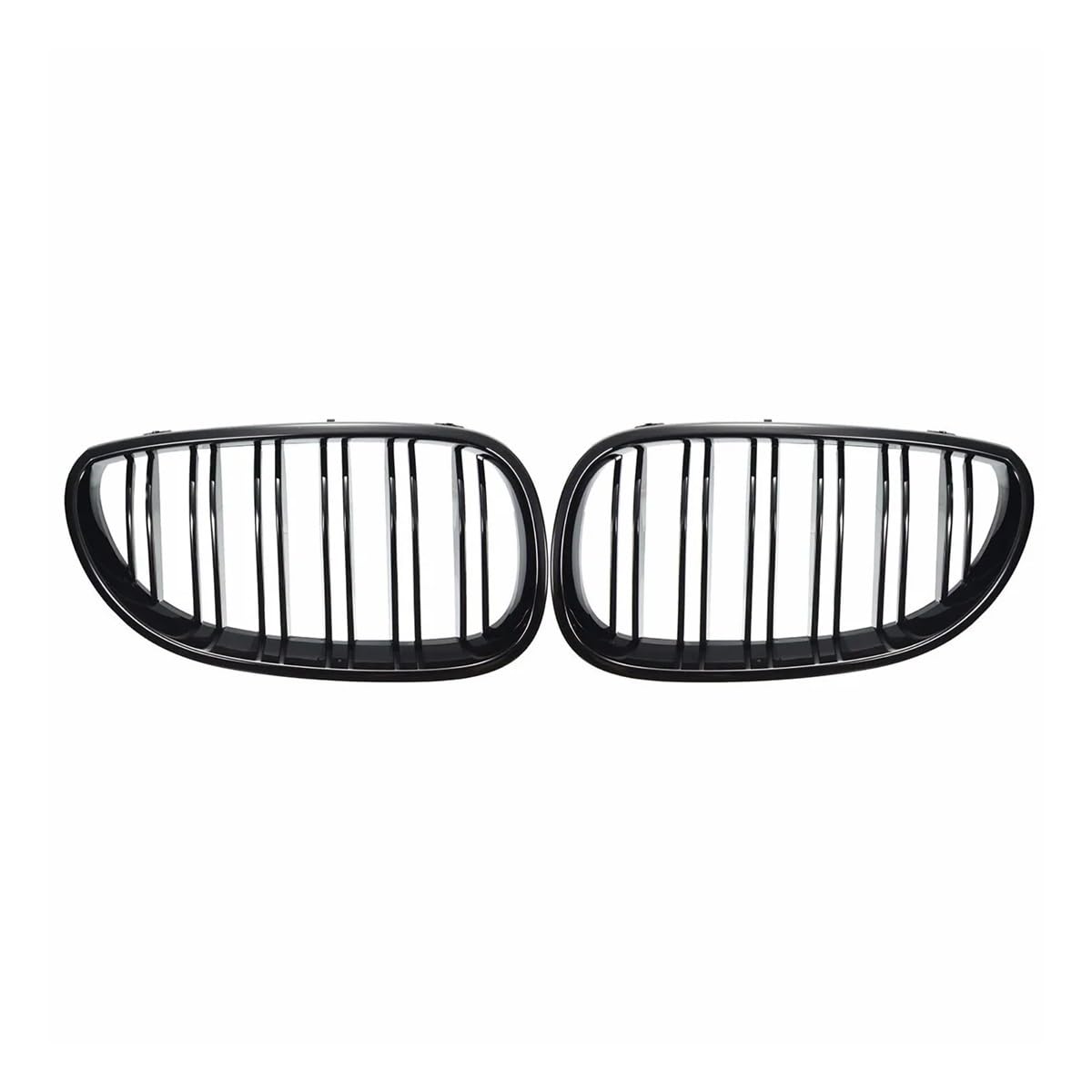 Calandre Capot Avant Résistante Série 5 E60 E61 Grille Double Ligne Noir Verni - 8