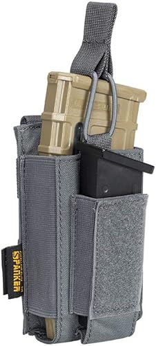 Miniatura 27 de EXCELLENT ELITE SPANKER Funda para rifle elástico Mag M4 M14 M16 AK AR para rifle elástico M4 M14 M16 AK AR para bolsa de pistola Mag Doble-Negro