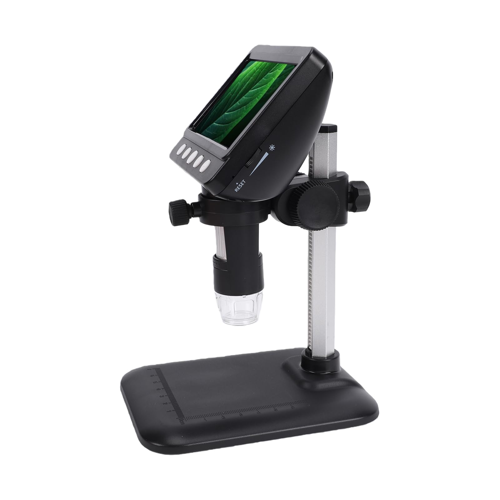 Garosa Microscopio Digitale LCD da 4,3 Pollici, Zoom 50-1000x con 8 Luci