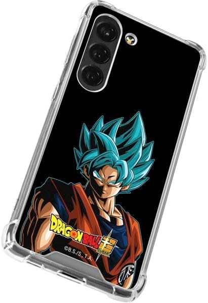 Skinit Clear Phone Case Compatible with Galaxy S23 - Officially Licensed Dragon Ball Super Goku Design