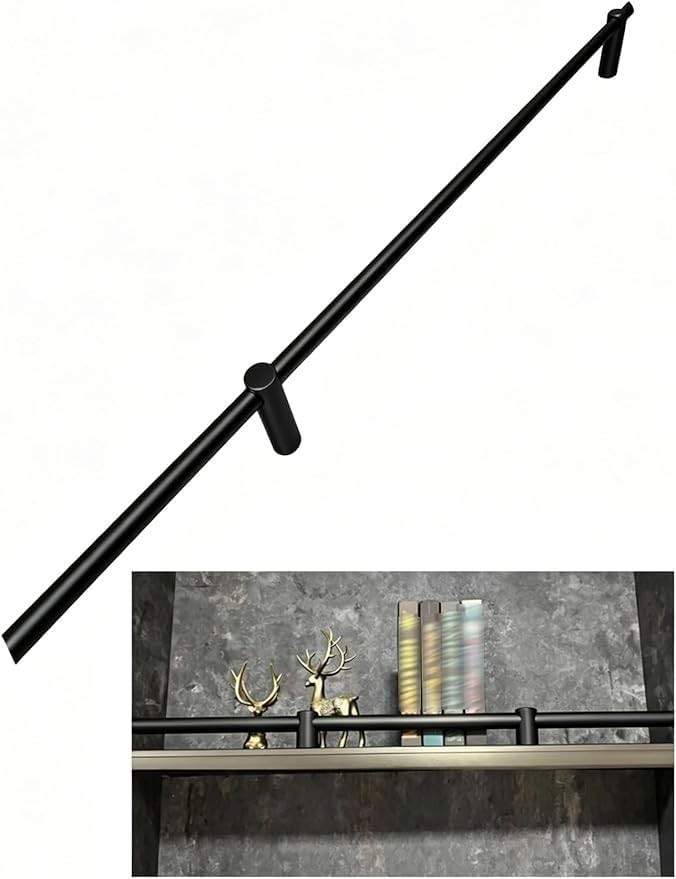 Barre de garde-corps en tube rond aluminium pour rail protection noir