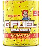 G Fuel Chucky Good Guys Energy Drink Powder, Pre Workout Caffeine Mix for Gaming, Sugar Free Focus Amino, Vitamin + Antioxidants, 9.9oz (Tropical Blood Orange, 40 Servings)