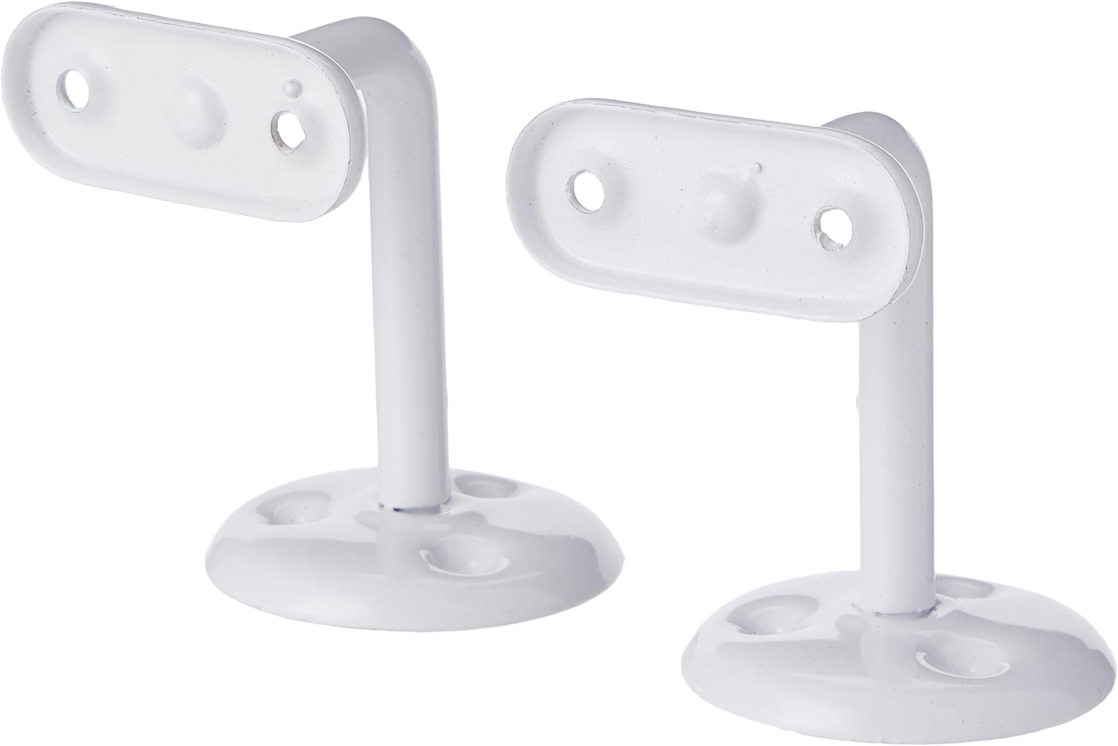 Supports de rampe blancs Bulk Hardware BH016386 pour escalier intérieur - Lot de 2