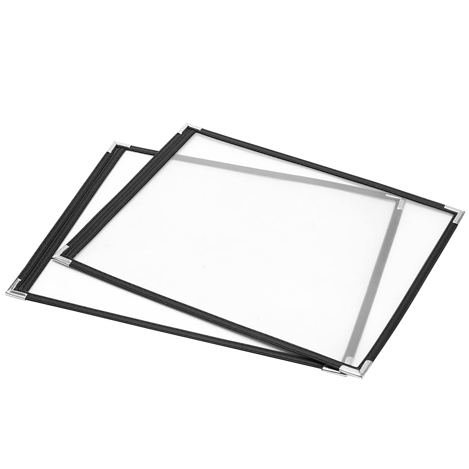 YUUHJUN 30 fundas de menú de 8.5 x 11 pulgadas, fundas de menú de una sola página con doble costura de color negro, para restaurante profesional, cocina, bebida, tapas de menú de vino