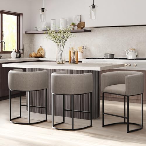 KRAMZMING Counter Height Bar Stools Set of 3, 24 Inch