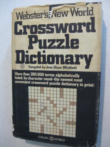 Webster's New World crossword puzzle dictionary 0529051761 Book Cover